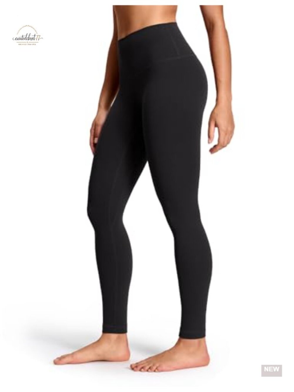 High Waist Yoga Leggings 28 Inch with Pocket, Nylon Blend